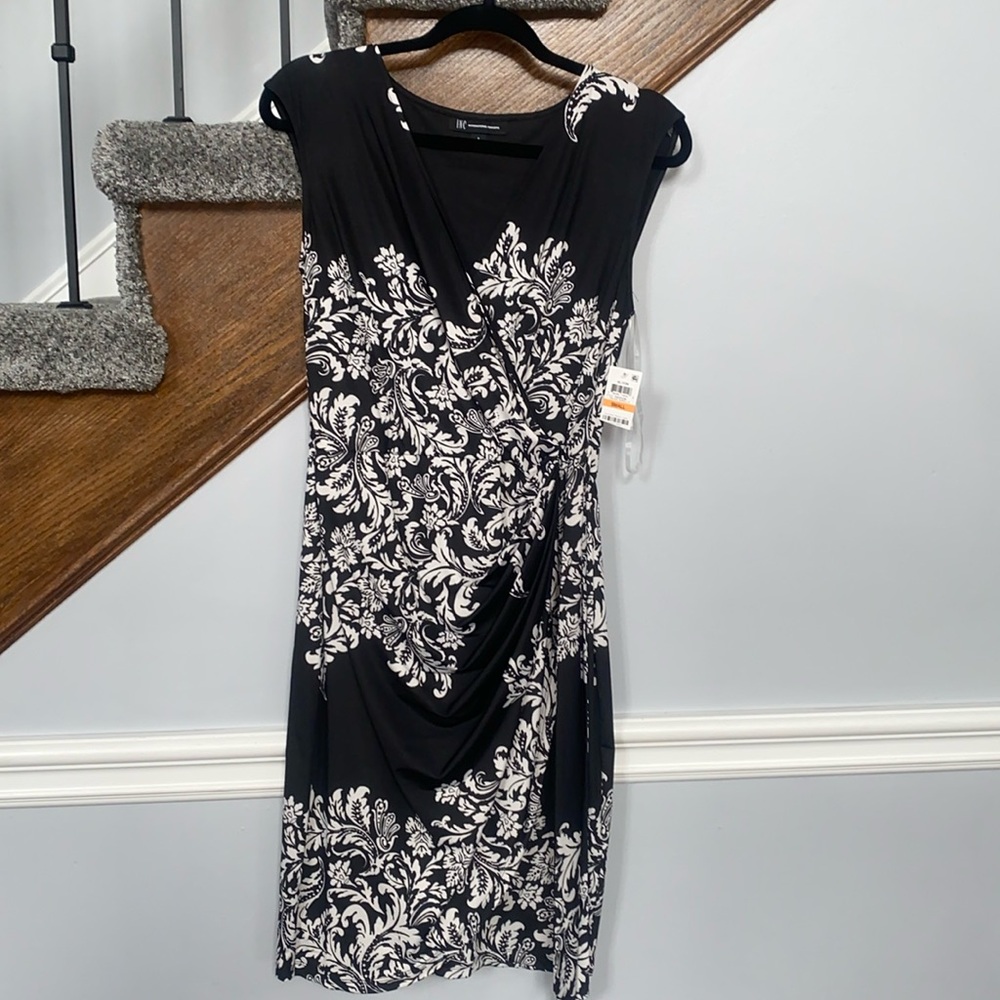 INC International Concepts Wrap Sleeveless Business Casual Dress size Small